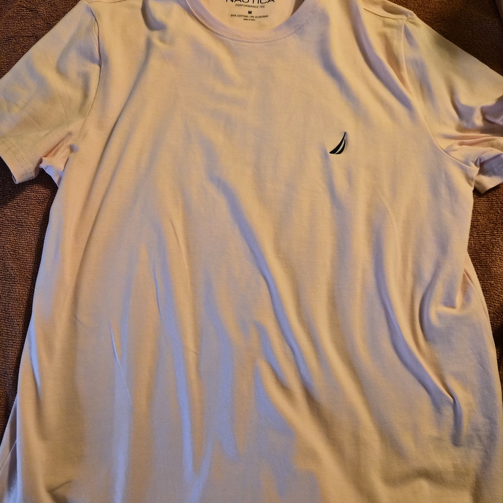 Nautica Men's Light Beige Short Sleeve Tee